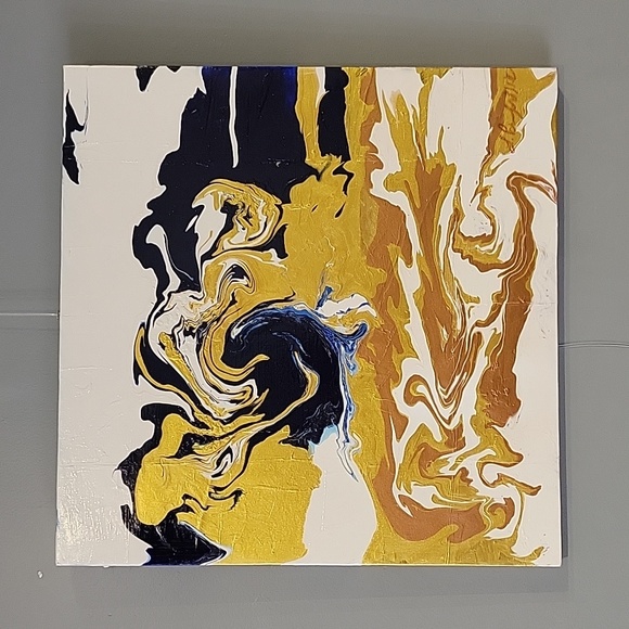 Acrylic Pour Paint Landscape - Picture 1 of 4